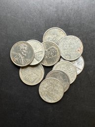 10 Steel Pennies