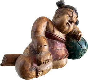 A Vintage Carved Chinese Figure