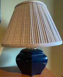 Blue Pottery Lamp