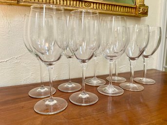 Nine Wine Glasses From Various Makers - Primarily Crystal