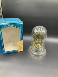 Anniversary Clock With Glass Dome