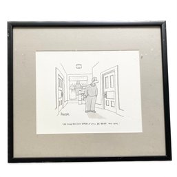 New Yorker Cartoon: Original Artwork, Signed By Artist, Jack Ziegler ('H')