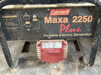 Coleman Generator AS-IS FOR PARTS OR REPAIR