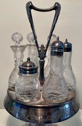 Victorian Silver Plated Cruet Set