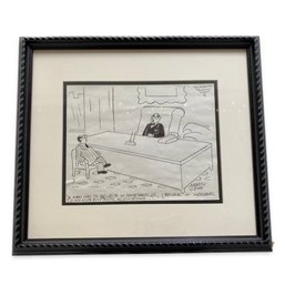 New Yorker Cartoon: Original Artwork, Signed By Artist, Marty Lowe ('I')