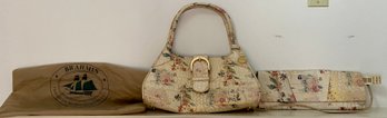 Two Rare Brahmin Hand Bags Peony Flora