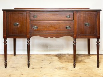 A Vintage Sheraton Style Mahogany Sideboard