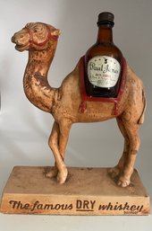 Rare Vintage Paul Jones Bourbon Chalkware Camel Display