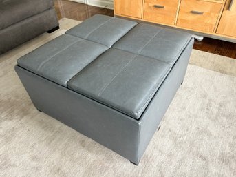 Ottoman With Storage And Convertible Tray Tops