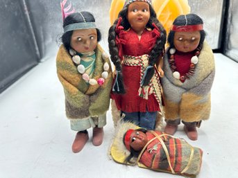 Group Of 4 Indian Dolls