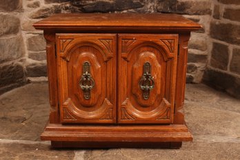 Vintage Carved Walnut Cupboard