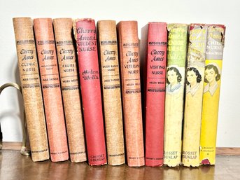 Set Of 10 Vintage Cherry Ames Hardcover Books