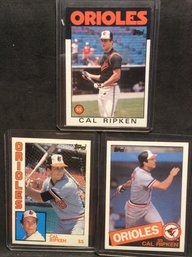1984-1985-1986 Topps Cal Ripken Jr. Cards - M
