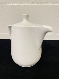 Vintage Melitta Germany White Porcelain Pottery No Drip Spout Teapot Coffee