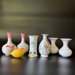 A Collection Of Bud Vases - Miessen, Limoges, Copeland
