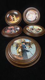 Norman Rockwell Decorative Dishes Set Of 5