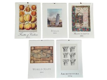 Edizioni D'Arte I.F.I. Firenze, Printed In Italy - Five New Stunning 2004 Calendars