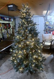 7' Pre-Lit GE Blue Scotch Pine Christmas Tree With Box