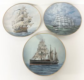 Lot Of 3 Royal Cornwall Legendary Ships Of The Seas Collectors Plates