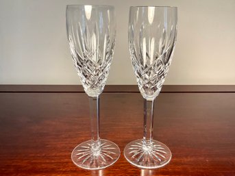 Waterford Lismore Champagne Flutes (2)