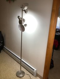 Vintage  Metal Adjustable 3 Headed Light Floor Lamp