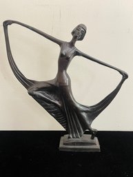 Original Milo Sexy Girl Captured In Dance Bronze Art Decor Abstract Sculpture