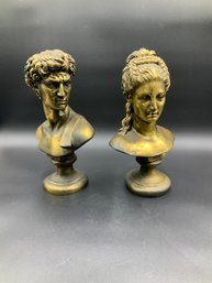 Pair Of Plaster Busts