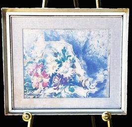 Impressionist Original Floral Oil Painting On Wood Signed Vanary
