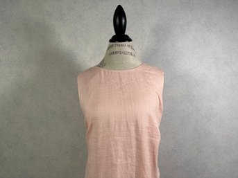 Pink Linen Shift Dress By Lafayette 148 New York, New-With-Tag, Ladies Large