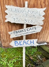 A Vintage Jersey Shore Garden Or Beach Sign