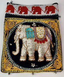 Vintage Beaded Elephant Bag