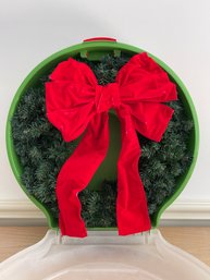 Wreath Storage Box, Holiday Wreath And Wreath Hanger