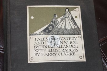 1933 Edgar Allen Poe Tales Of Mystery Book With Harry Clarke Gothic Art Nouveau Illustrations - As Found