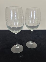 Rolf Glass Pearls Wine Glasses - Set Of 2