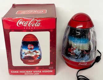 Brand New Coca Cola Holiday Vista Vision Motion Lamp