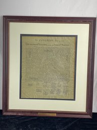 Framed Declaration Of Independence