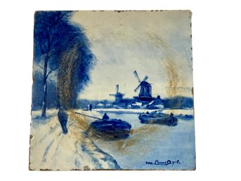 6 X 6  Delft Tile Made In Holland