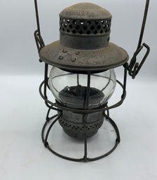 Antique ADLAKE KERO Railroad Lantern ~ Original Glass ~ (J)