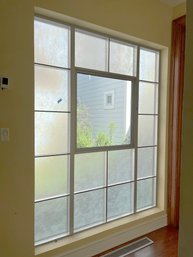 A Single Large Opaque Industrial Style Window With Clear Lite In Center - OP3