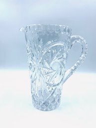 Gorgeous Weighted Pressed Glass Pitcher