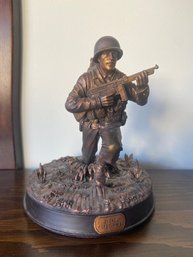 2000 Hasbro G.I. Joe 'D-Day First Wave' Resin Bronzed Statuette 7' Tall
