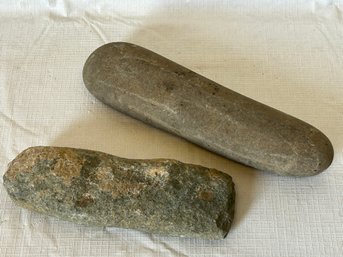 Antique To Neolithic NATIVE AMERICAN MANO STONES- Well Formed Examples