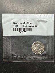 1979 Uncirculated Roosevelt Dime In Littleton Package