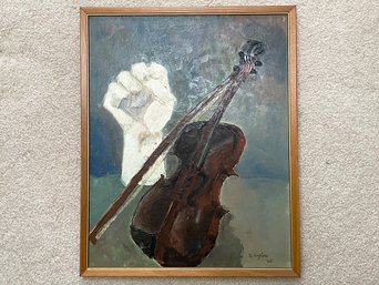 Oil On Canvas Still Life Signed 'R. Kaplan'