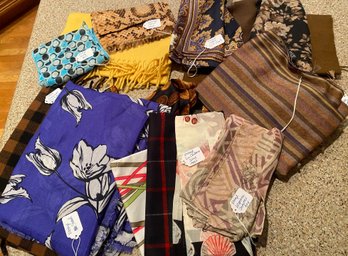 Lot Of Beautiful Scarves And Shawls