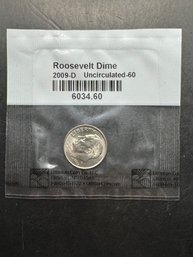 2009-D Uncirculated Roosevelt Dime In Littleton Package