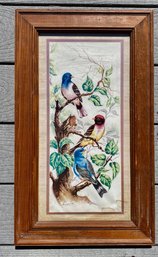 Framed Print Of 3 Colorful Birds