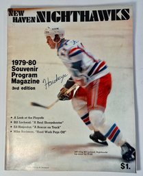 New Haven Nighthawks 1979-80 Souvenir Program Magazine