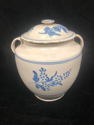 Earthenware Jar French Style Hand Painted #2
