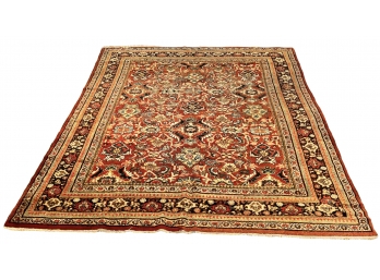 (8.58 X 11.83) Multicolor Antique Persian Area Rug With Medallions